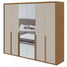 Guarda-roupa 6 Portas 6 Gavetas 100% Mdf Imperatore com Espelho - 13