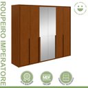 Ver imagem 3 de Guarda-roupa 6 Portas 6 Gavetas 100% Mdf Imperatore com Espelho