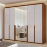 Guarda-roupa 6 Portas 6 Gavetas 100% Mdf Imperatore com Espelho - 2