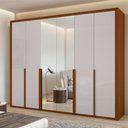 Ver imagem 2 de Guarda-roupa 6 Portas 6 Gavetas 100% Mdf Imperatore com Espelho