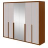 Guarda-roupa 6 Portas 6 Gavetas 100% Mdf Imperatore com Espelho - 13