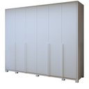 Ver imagem 2 de Guarda-roupa 6 Portas 6 Gavetas 100% Mdf Detroid com Pés