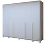Guarda-roupa 6 Portas 6 Gavetas 100% Mdf Detroid com Pés - 2