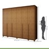 Guarda-roupa 6 Portas 6 Gavetas 100% Mdf Detroid com Pés - 3