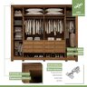 Guarda-roupa 6 Portas 6 Gavetas 100% Mdf Detroid com Pés - 11