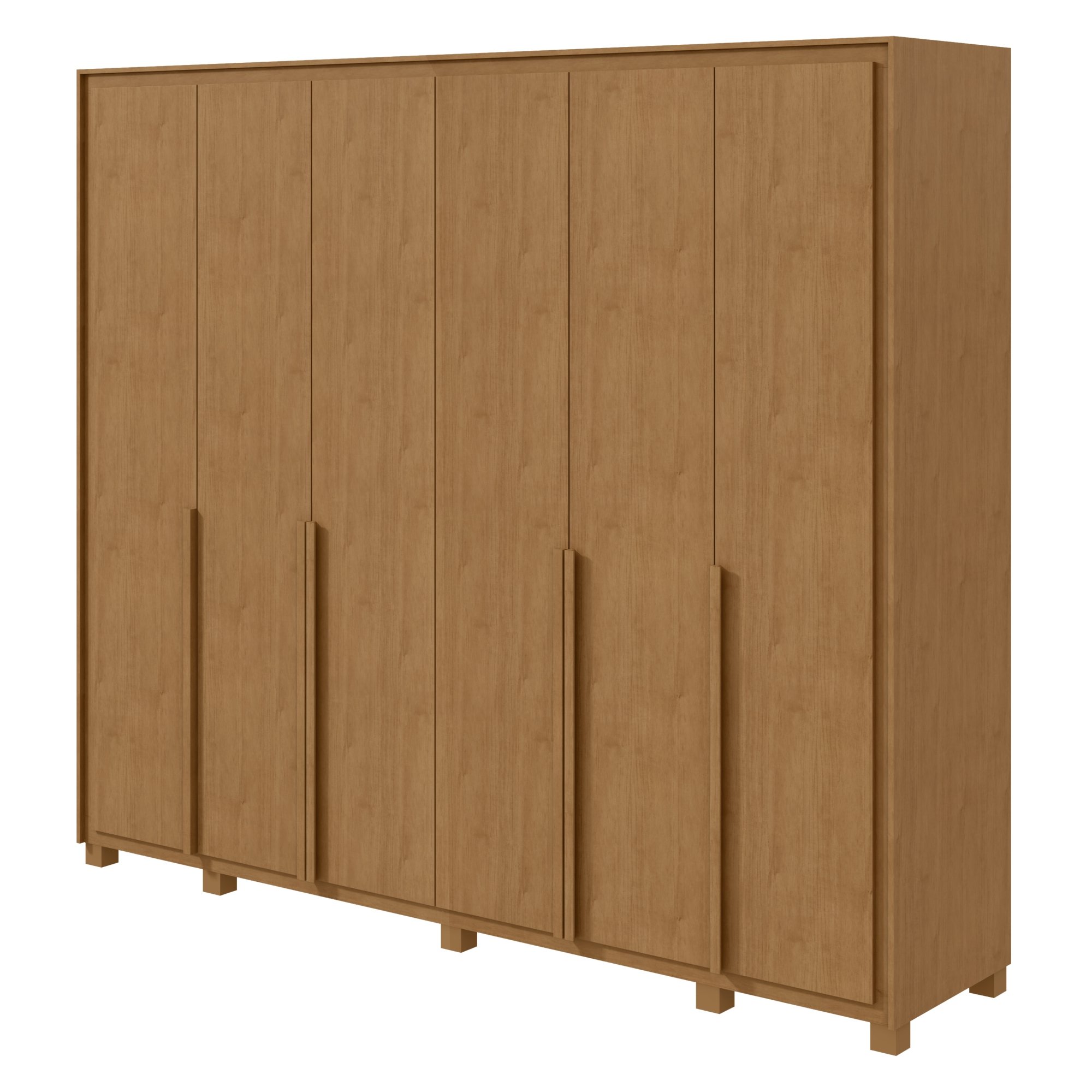 Guarda-roupa 6 Portas 6 Gavetas 100% Mdf Detroid com Pés  - 12