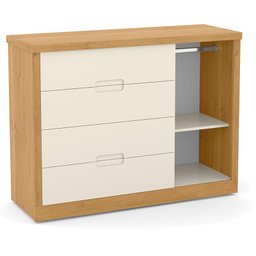 Quarto de Bebe 4 Portas Tutto New Freijó Off White com Capitonê New Boucle - Matic - 5 Quarto de Bebe 4 Portas Tutto New Freijó Off White com Capitonê New Boucle - Matic - 5