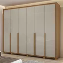 Ver imagem 2 de Guarda-roupa 6 Portas 6 Gavetas 100% Mdf Imperatore com Pés