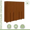 Guarda-roupa 6 Portas 6 Gavetas 100% Mdf Imperatore com Pés - 3