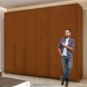 Guarda-roupa 6 Portas 6 Gavetas 100% Mdf Imperatore com Pés - 10