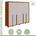 Ver imagem 3 de Guarda-roupa 6 Portas 6 Gavetas 100% Mdf Imperatore com Pés