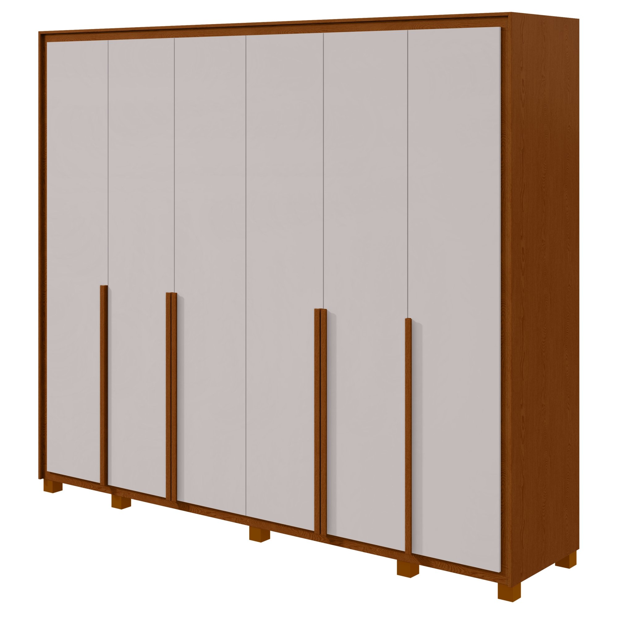 Guarda-roupa 6 Portas 6 Gavetas 100% Mdf Imperatore com Pés - 12