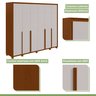 Guarda-roupa 6 Portas 6 Gavetas 100% Mdf Imperatore com Pés - 4
