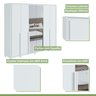 Guarda-roupa 6 Portas 6 Gavetas 100% Mdf Imperatore com Espelho e com Pés - 4