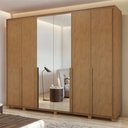 Ver imagem 2 de Guarda-roupa 6 Portas 6 Gavetas 100% Mdf Imperatore com Espelho e com Pés
