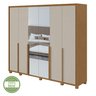 Guarda-roupa 6 Portas 6 Gavetas 100% Mdf Imperatore com Espelho e com Pés - 11