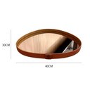 Ver imagem 4 de Bandeja de Vidro Decorativa Espelhada em Couro - 30x40cm