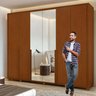 Guarda-roupa 6 Portas 6 Gavetas 100% Mdf Imperatore com Espelho e com Pés - 10