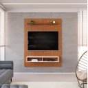 Ver imagem 1 de Painel Ripado Tv até 55 Polegadas 1,35m Dj Aston Freijo / Off White Dj Móveis