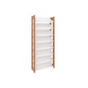 Ver imagem 4 de Armário Sapateira Quarto Sapateira Az1006 8 Prateleiras Amêndoa/branco - Tecno Mobili