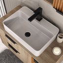 Ver imagem 4 de Gabinete Banheiro Ripado Dolphin 80cm (gabinete+cuba+espelheira+tampo Vidro) Madeirado Inteiro