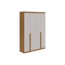 Ver imagem 2 de Guarda Roupa 4 Portas 2 Gavs Alonzo Lopas Amendoa/Off