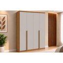 Ver imagem 1 de Guarda Roupa 4 Portas 2 Gavs Alonzo Lopas Amendoa/Off