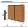 Guarda-roupa Casal 2 Portas 6 Gavetas 100% Mdf Toronto - 4