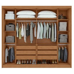Guarda-roupa Casal 2 Portas 6 Gavetas 100% Mdf Toronto - 5