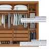 Guarda-roupa Casal 2 Portas 6 Gavetas 100% Mdf Toronto - 13