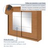 Guarda-roupa Casal 2 Portas 6 Gavetas 100% Mdf Toronto com Espelho - 9