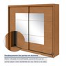Guarda-roupa Casal 2 Portas 6 Gavetas 100% Mdf Toronto com Espelho - 10