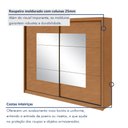 Ver mais imagens de Guarda-roupa Casal 2 Portas 6 Gavetas 100% Mdf Toronto com Espelho