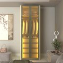 Ver mais imagens de Módulo Guarda-roupa Reflecta 2 Portas com Led 100% Mdf Innova