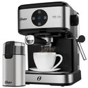 Ver imagem 1 de Kit Espresso Oster - Cafeteira Double e Moedor de Café Elétrico Inox 110v