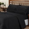 Coberta Dupla Face 6 pçs Casal Queen Casen - Lençol Incluso Cor:Preto - 4