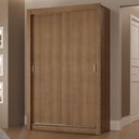 Ver imagem 1 de Guarda-roupa Solteiro 2 Portas de Correr 2 Gavetas Rustic Vivare Madesa