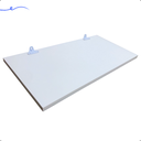 Ver imagem 2 de 1 Prateleira Branca 50X30 Com Suporte Flutuante Mdf  Organizadora Decoração Cozinha Quarto Banheiro