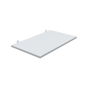 1 Prateleira Branca 50X30 Com Suporte Flutuante Mdf  Organizadora Decoração Cozinha Quarto Banheiro