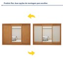 Ver imagem 5 de Guarda-Roupa Casal 3 Portas de Correr 4 Gavetas com Espelho 270cm Nice Marrom Amêndoa Clean/Off White