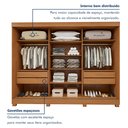 Ver imagem 6 de Guarda Roupa  Nice 3 Portas 4 Gavetas com Espelho e com Pés