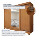 Ver imagem 7 de Guarda Roupa  Nice 3 Portas 4 Gavetas com Espelho e com Pés