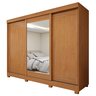 Guarda Roupa  Nice 3 Portas 4 Gavetas com Espelho e com Pés - 2