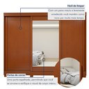 Ver mais imagens de Guarda Roupa  Nice 3 Portas 4 Gavetas com Espelho e com Pés