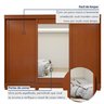 Guarda Roupa  Nice 3 Portas 4 Gavetas com Espelho e com Pés - 8