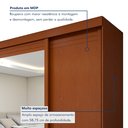 Ver imagem 5 de Guarda Roupa  Nice 3 Portas 4 Gavetas com Espelho e com Pés