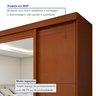 Guarda Roupa  Nice 3 Portas 4 Gavetas com Espelho e com Pés - 5