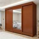 Ver imagem 1 de Guarda Roupa  Nice 3 Portas 4 Gavetas com Espelho e com Pés