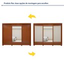 Ver imagem 4 de Guarda Roupa  Nice 3 Portas 4 Gavetas com Espelho e com Pés