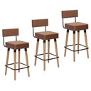 Ver imagem 1 de Kit com 3 Banqueta Barcelona - Couríssimo Café